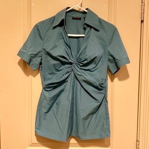 NY&CO Twist Front Collared Blouse